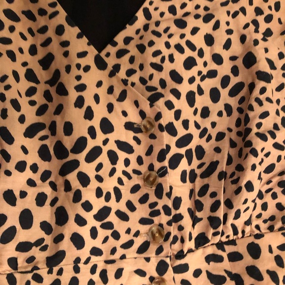 NWT Fame and Partners puff sleeve midi dress - Picture 7 of 10